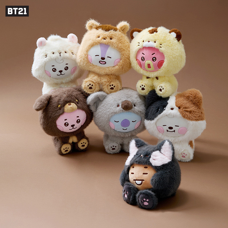 BT21 bts bts BABY Zoo Boneca de pelúcia Boneca sentada Boneca