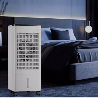Climatizador Torre Portátil com Umidificador e Resfriador de Ar, 3 Velocidades e Tanque de Água 9L