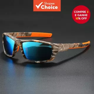 Óculos De Sol Camuflados , Templos De Borracha Antiderrapantes Para Caça , Pesca , Corrida em Oferta na Shopee