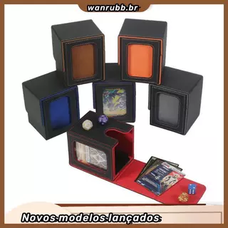 Deck Box Top loader Commander 100 Cards Double Sleeve Magic Pokemon YU GI OH Armazenamento