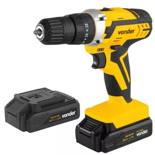 Parafusadeira Furadeira de Impacto 2 Baterias 20V e Maleta Fonte Carregamento Bivolt PFV238I Vonder