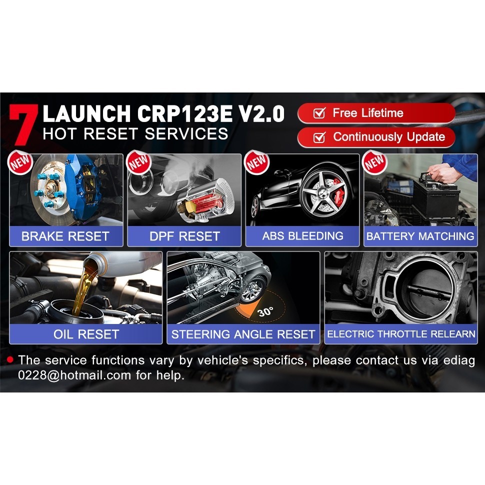 Scanner Launch Automotivo Crp123E Crp123x Diagnóstico Português Wi