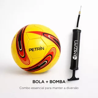 Bola de Futebol PVC 22cm Tamanho Oficial | Com ou Sem Bomba Manual | Para Lazer e Diversão