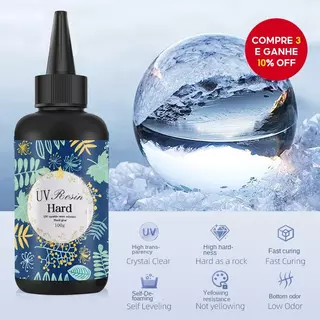 Cola UV De Alta Transparência-Resina Epóxi De Baixo Odor Para Nail Art E Artesanato em Oferta na Shopee