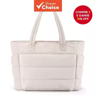 Bolsa Feminina Leve E Fofa Com Compartimentos De Ombro Adequada Para Viagens , Deslocamento , Trabalho Academia em Oferta na Shopee