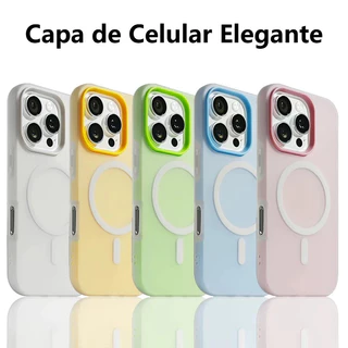 Case 2 em 1 iPhone Compartimento para Foto Magnético MagSafe | Capa Anti Impacto Personalizável com Suas Fotos 0000GDKCX