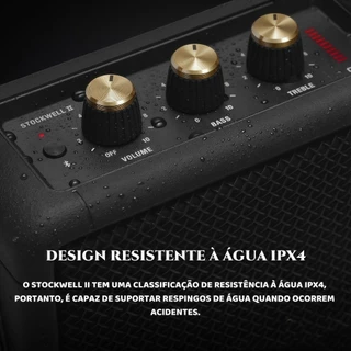 Alto-falante M9 Estilo Marshall Stockwell II, Bluetooth Portátil com Som de Alta Qualidade
