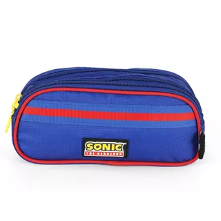 Estojo Escolar Sonic Triplo Compartimento Infantil Original em Oferta na Shopee