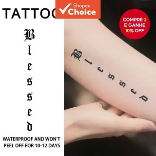 Adesivos De Tatuagem Temporária À Prova D'água , Tatuagens Falsas De Ervas , Arte Corporal Fosca Realista Para Braço E P