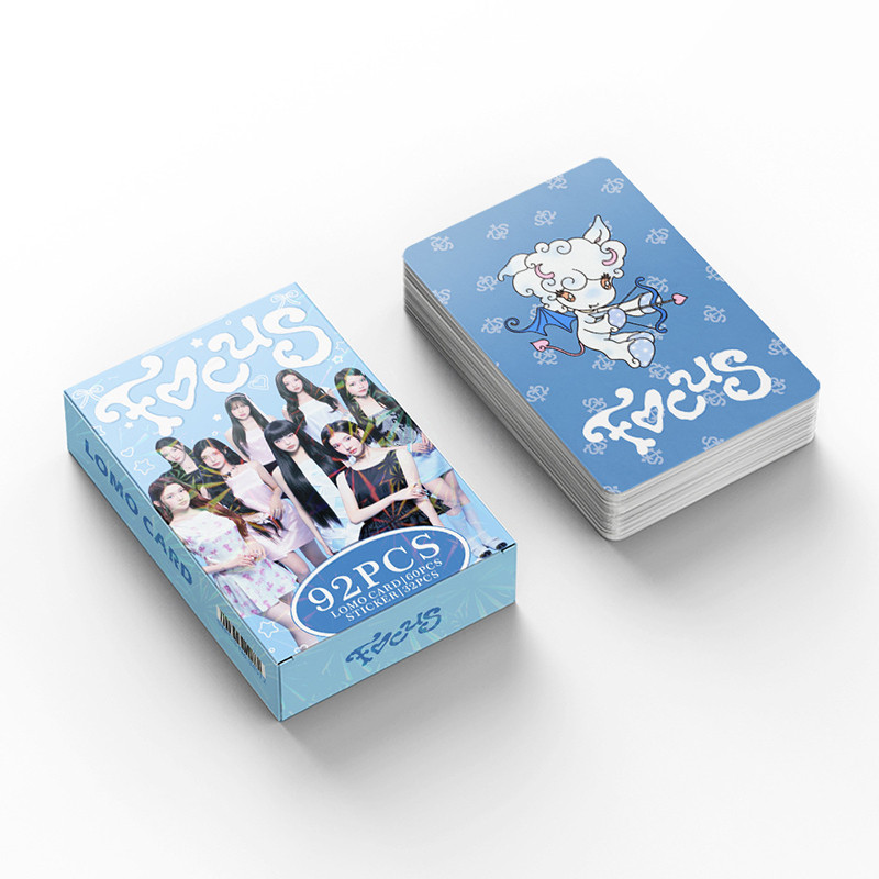 92 Unidades/Caixa Hearts2Hearts Photocards FOCUS KPOP LOMO Cartão
