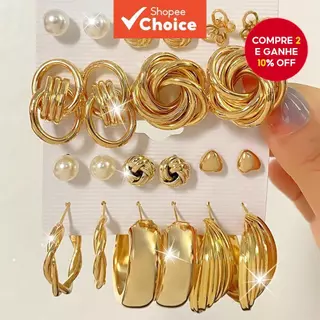 Brincos De Pérola Vintage 11 Peças Conjunto Para Mulheres Elegante Torção Borboleta Liga Joias Presente em Oferta na Shopee
