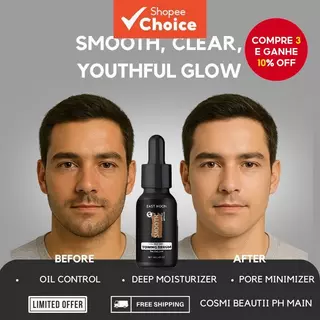 Soro Masculino Choice 30ml Com Vitamina E Colágeno-Firmes , Hidratante Para Cuidados A Pele Facial em Oferta na Shopee