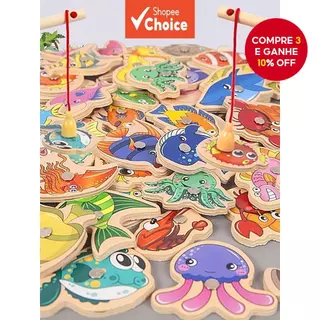 Brinquedo De Jogo De Pesca Magnética Para Crianças De 1 A 3 Anos , Aprendizagem Educacional Precoce , Presentes De Anive em Oferta na Shopee