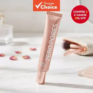 Der.J Zero Pore Blurring Primer, Creme de Base de Maquiagem, Corretivo Hidratante Natural Clareador, BB Cream para em Oferta na Shopee