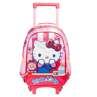 Mala Infantil Hello Kitty 3d Galaxy Mochila Rodinhas Gel em Oferta na Shopee