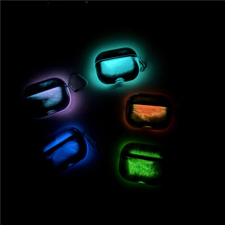 Moda Gradiente Tinta Luminosa Sem Fio Bluetooth Fone De Ouvido Caso Para airpods 1/2/3/4 pro pro2 pro3