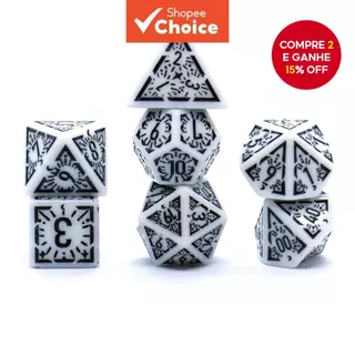 Jogo De Tabuleiro De Alívio De Runa Clássico Dados TRPG 7PCS De Mesa Poliédrico em Oferta na Shopee