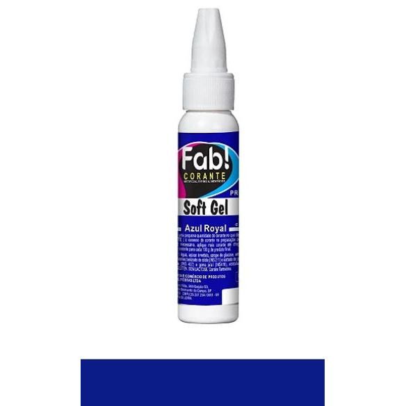 Corante Soft Gel Azul royal 25g - Fab!
