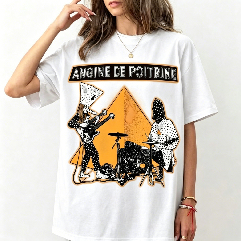 Music.Soul Camiseta Angine de Poitrine Band Gothic Rock Alt