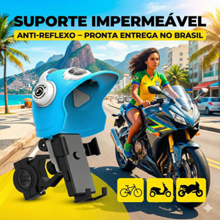 Suporte de Celular para Moto Motocicleta Bicicleta Capacete Proteção de Telefone Navegação Elétrica