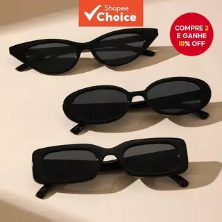 Óculos De Sol Para Festa De Natal , 3 Pacotes , Moda Pequena , Feminino , Preto , UV400 , Conjunto De Presente em Oferta na Shopee