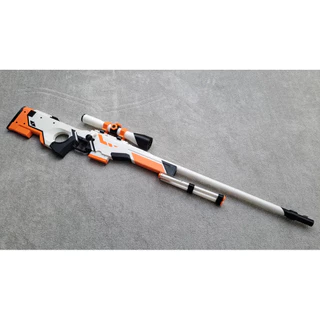 Réplica Awp Asiimov Tamanho Real Cs2 Counter Strike Decoração CS Gamer Sniper