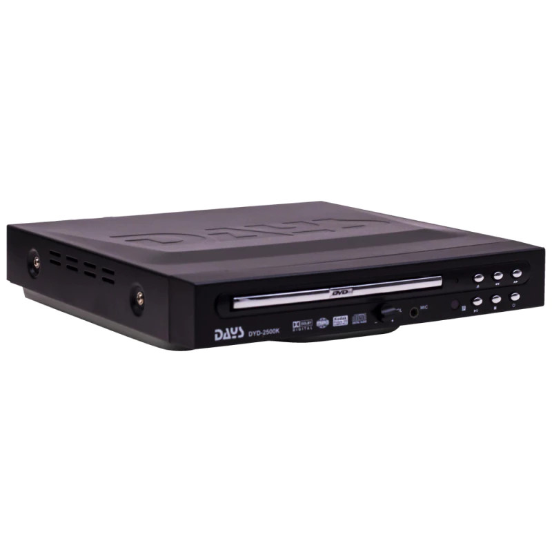 Reprodutor DVD de Mesa Days DYD-2500LK 90-260V ~ 60Hz - Preto