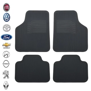 Tapete Automotivo Grosso Resistente Universal Carro Borracha Premium Encaixe Perfeito 4pçs