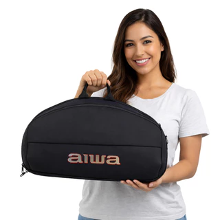 Case Boombox Aiwa Alça Dupla Ajustável Capa Reforçada Resistente a Respingos D'Água em Oferta na Shopee