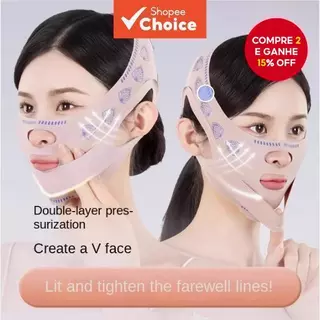 Bandagem Facial Fina Em V Para Lifting E Aperto De Rugas Nasolabiais Faciais , Ferramenta De Levantamento De Máscara em Oferta na Shopee