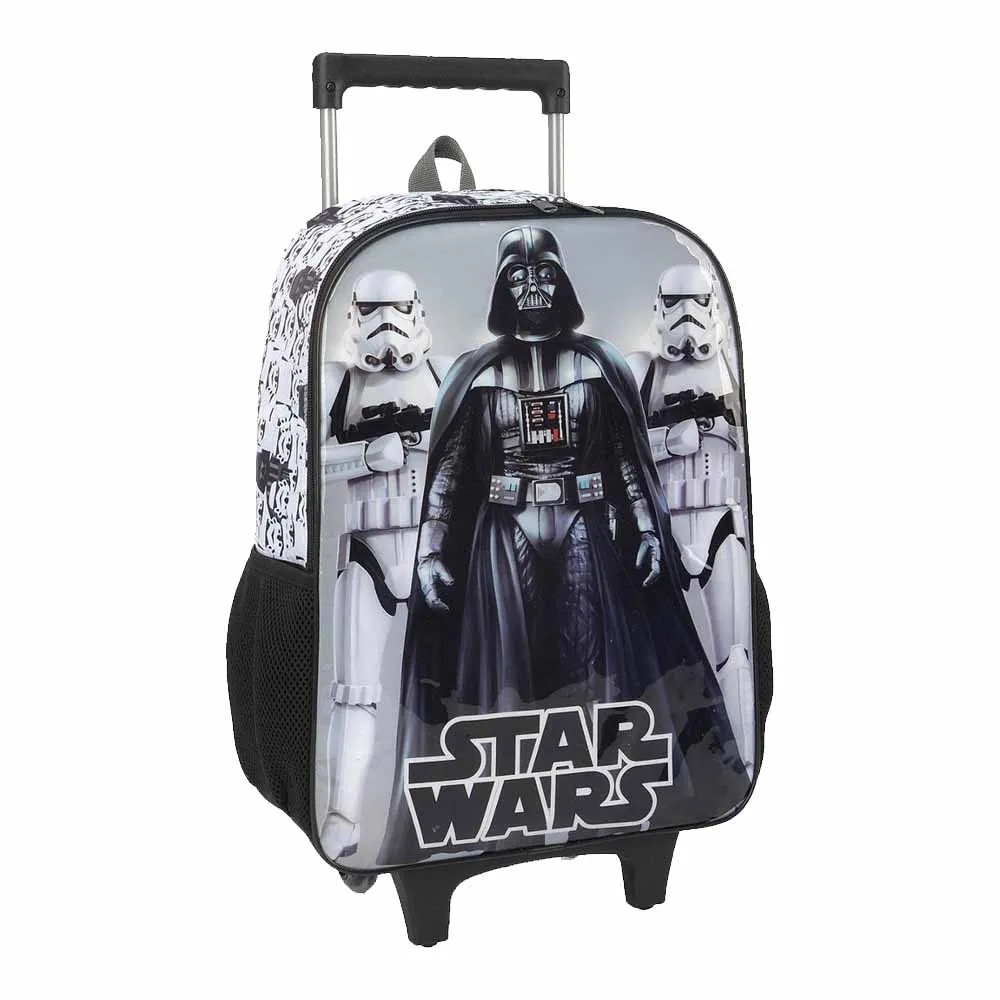 Mochila Escolar de Rodinhas Star Wars Branco Luxcel | Shopee Brasil