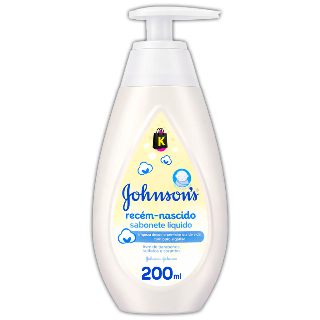 Sabonete Líquido Bebê Hidratante Johnson's Baby Recém Nascido 200ml ...