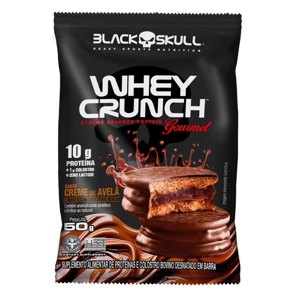 Whey Crunch Gourmet - 50g - Black Skull | Shopee Brasil