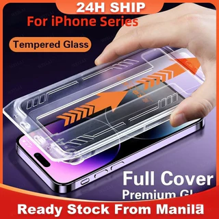 Fácil Instalação Rápida Para IPhone 17 15 14 16 13 12 11 Pro MAX XR X XS 7 8 Plus Cobertura Completa Vidro Temperado