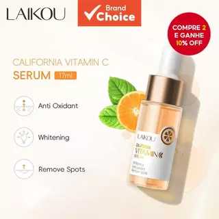 Sérum de Vitamina C LAIKOU Califórnia Clareador Antioxidante Essência de Manchas Escuras VC 17ml em Oferta na Shopee