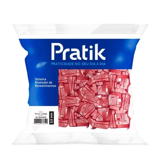 Espaçador Nivelador Pratik Flex Eco 3,0mm Vermelho - Embalagem com 50 Unidades em Oferta na Shopee