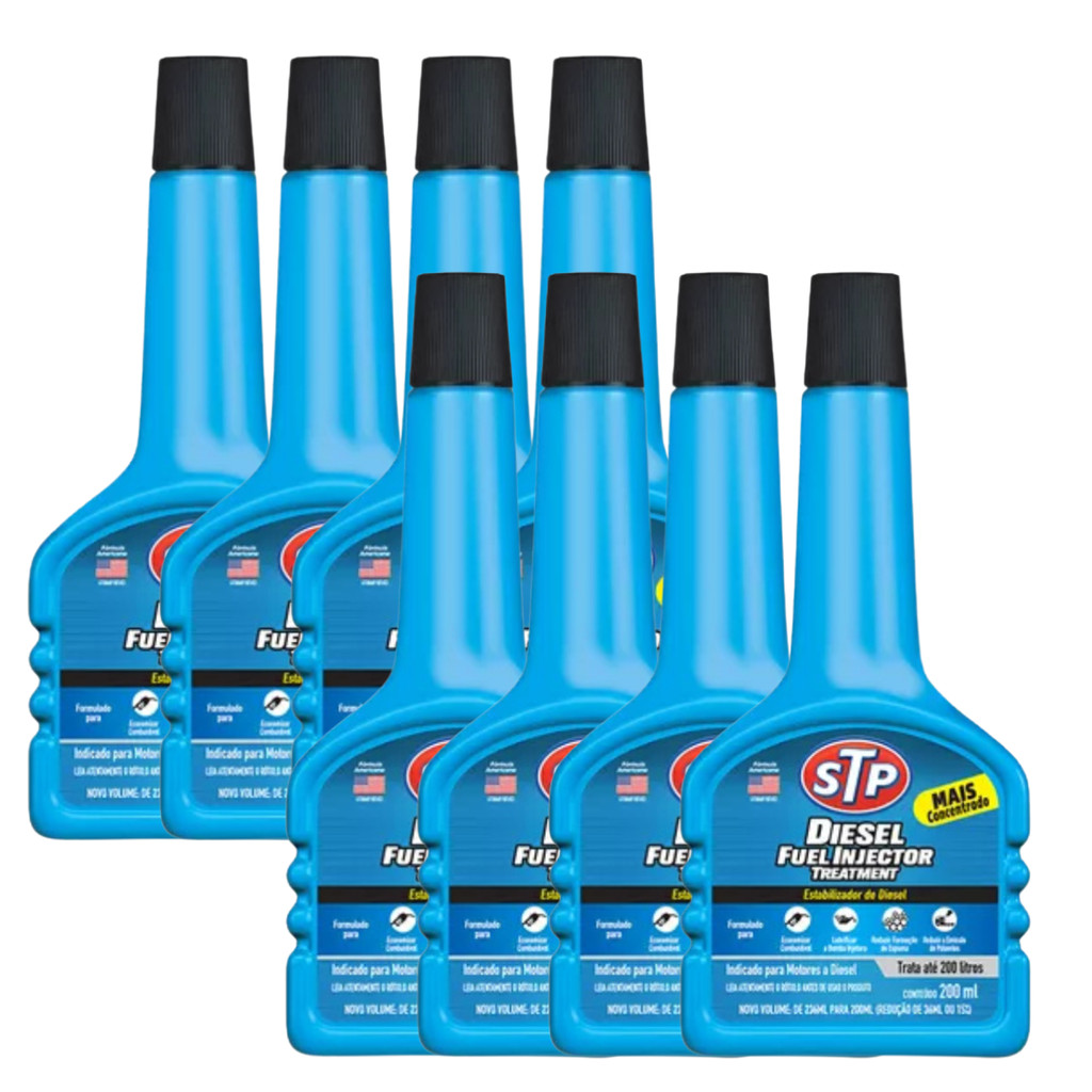 Kit 8 Stp Aditivo Fuel Injector Treatment Motor A Diesel | Shopee Brasil