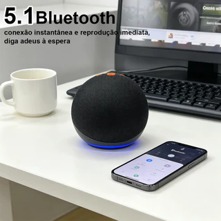 Assistente Virtual Alaxe Echo Dot 5 Geração Alto Falante Original Envio Imediato Melhor Preço.