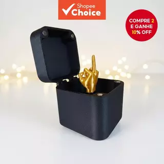 Caixa de Pegadinha do Dedo Médio para Decoração Criativa de Casa e Escritório