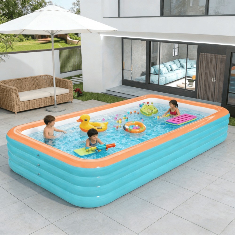 Piscina de Plástico Kit 3m com Estrutura Multicamada Grande e ...