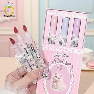 [BANY] Gege Bear Lip Tint De Longa Duração Com Brilho De Água-Transferência , Hidratante Para Aparência Natural E Uso O em Oferta na Shopee