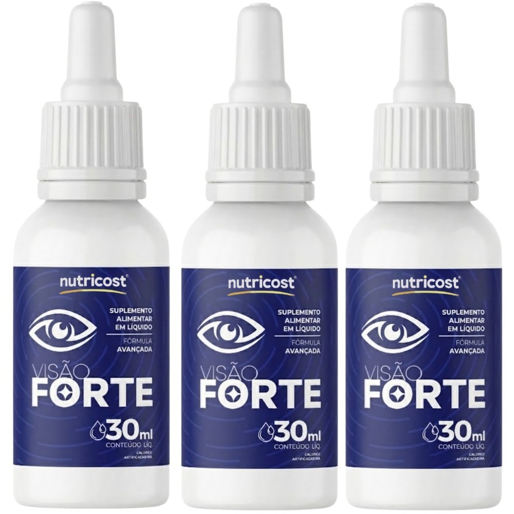 3 Visão Forte 30 ml Suplemento Original Visaoforte Envio Full | Shopee ...