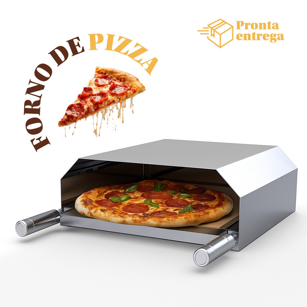 Forno de Pizza Costela Carnes P/ Churrasqueira Inox C/ Abafa