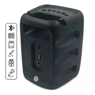 Caixa de Som Bluetooth Caixinha Som Portatil Potente com Excelentes Graves Luzes Led Radio Fm Usb