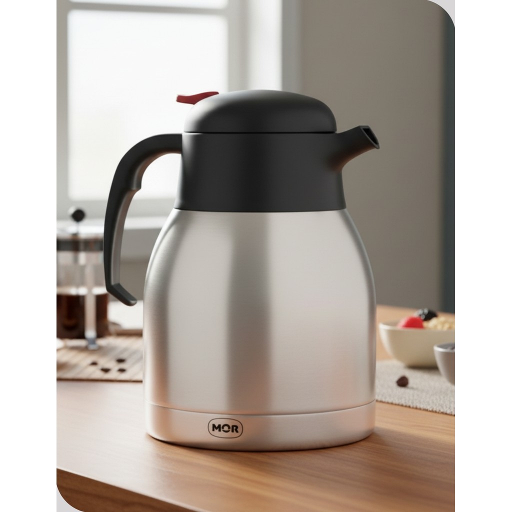 Garrafa Bule Térmico Mor 1,2L Inox com Gatilho