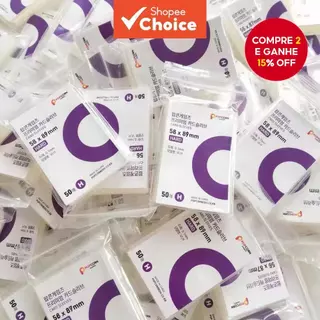 50 Unidades Pipoca Idol Álbum De Armazenamento De Fotos Caso De Cartão Transparente em Oferta na Shopee