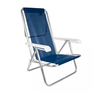 Cadeira De Praia Piscina Reclinável 8 Posições Alumínio Mor em Oferta na Shopee
