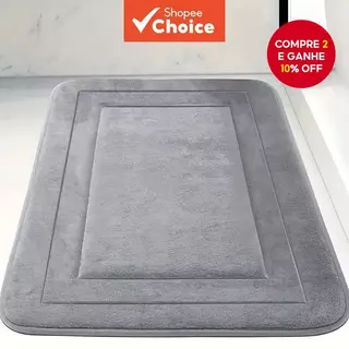 Tapete De Banheiro Super Grosso Absorvente Macio Durável Decoração De Casa em Oferta na Shopee
