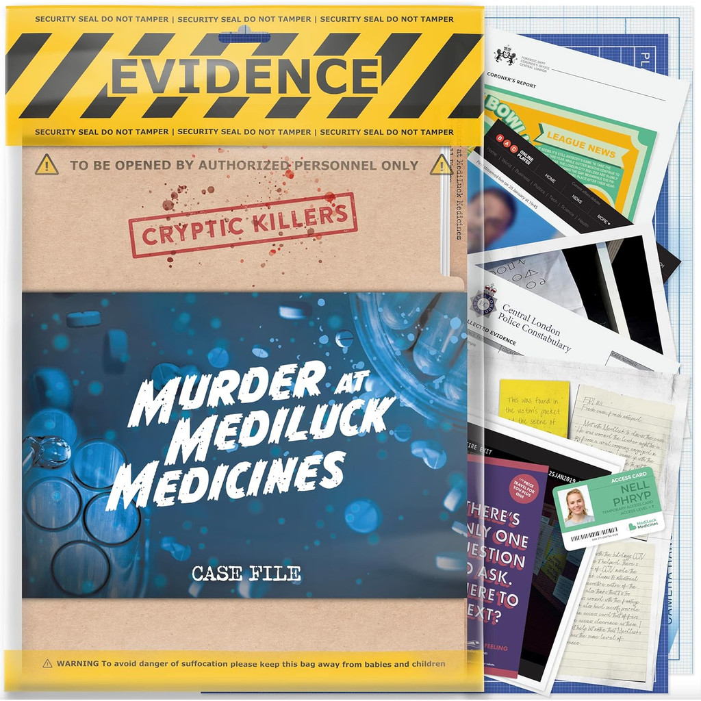 Cryptic Killers Unsolved murder mystery game - Police Case Files ...