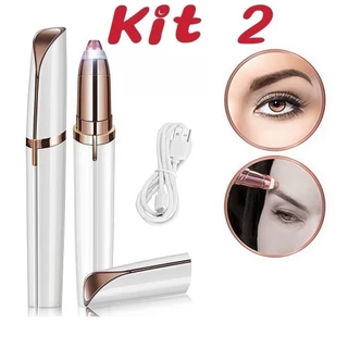kit 2  Caneta de remoção de pelos de sobrancelha indolor Removedor de maquiagem instantâneo marisa em Oferta na Shopee